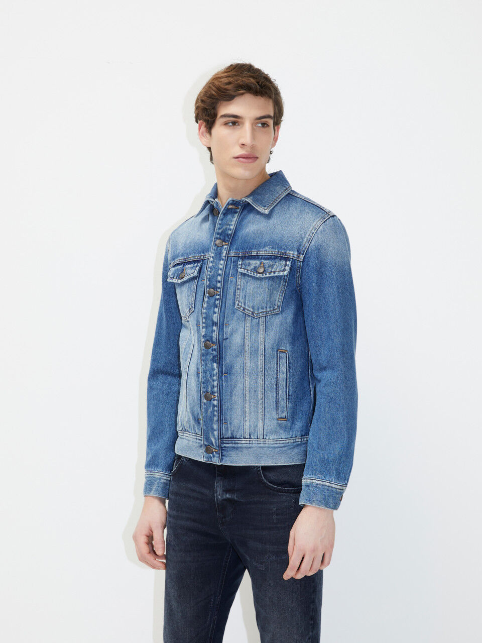 sisley jeans jacket