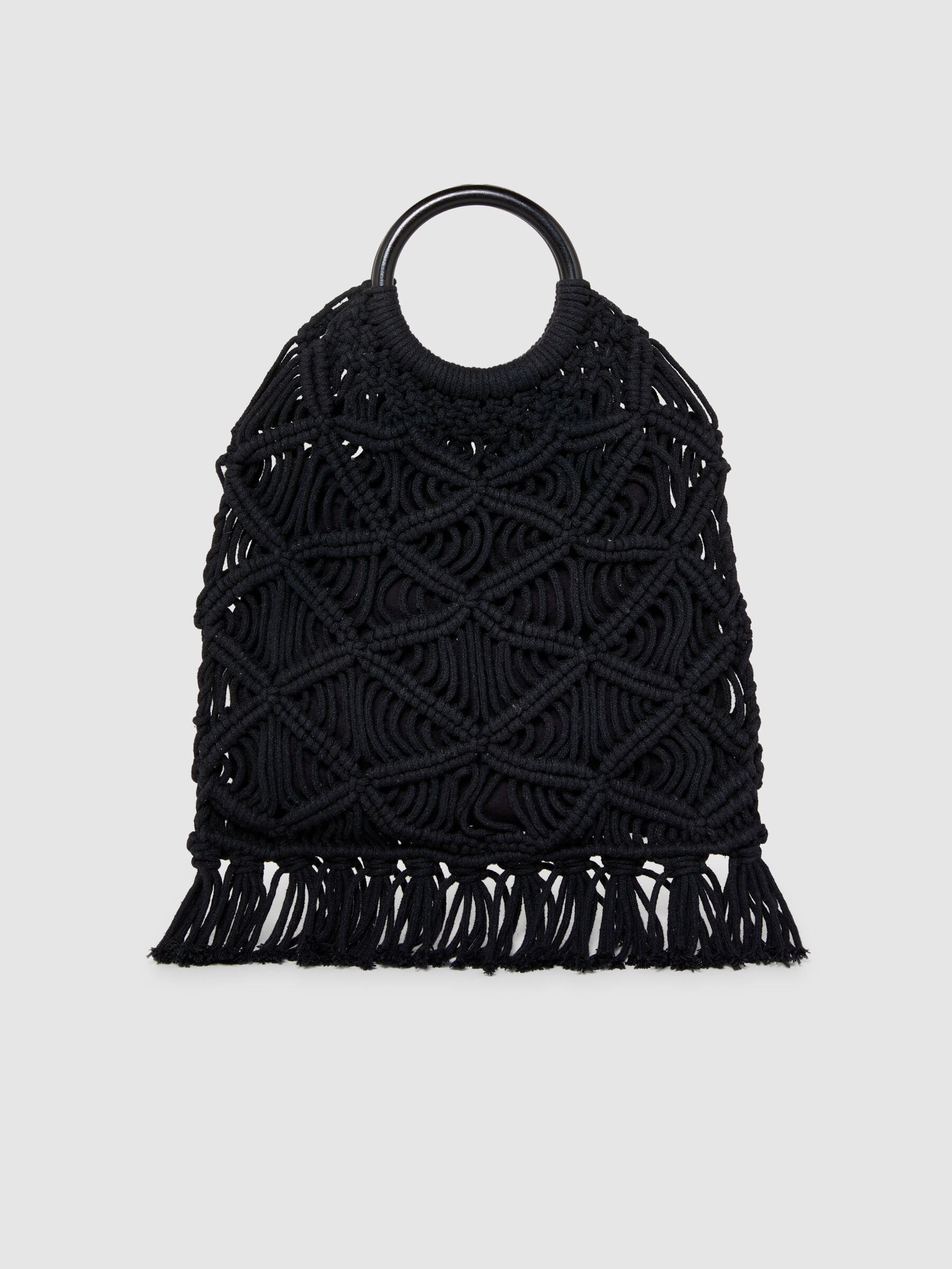 Crochet bag with fringe Women image number null