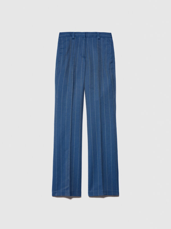 Tweed trousers - women's flared trousers | Sisley