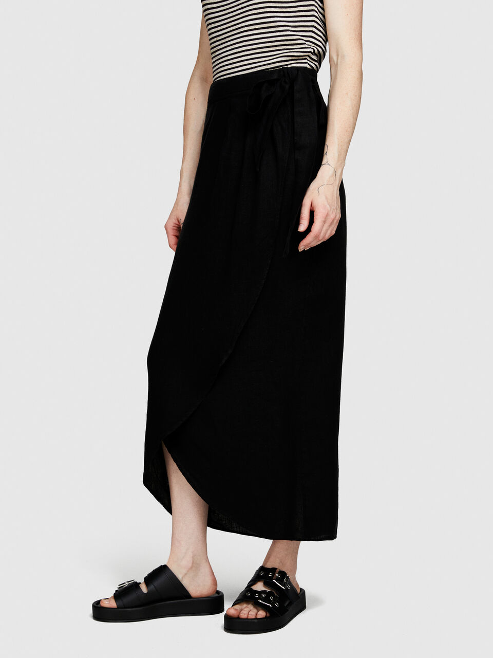 Pareo skirt in 100% linen Women image number null