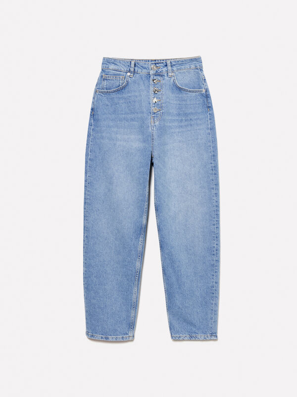 High-waisted jeans - women's mom fit & boyfriend jeans | Sisley