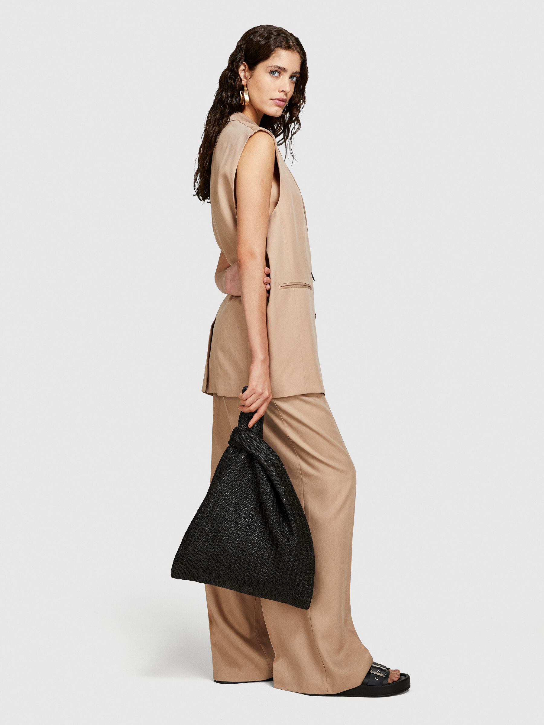 Double-breasted vest Women image number null