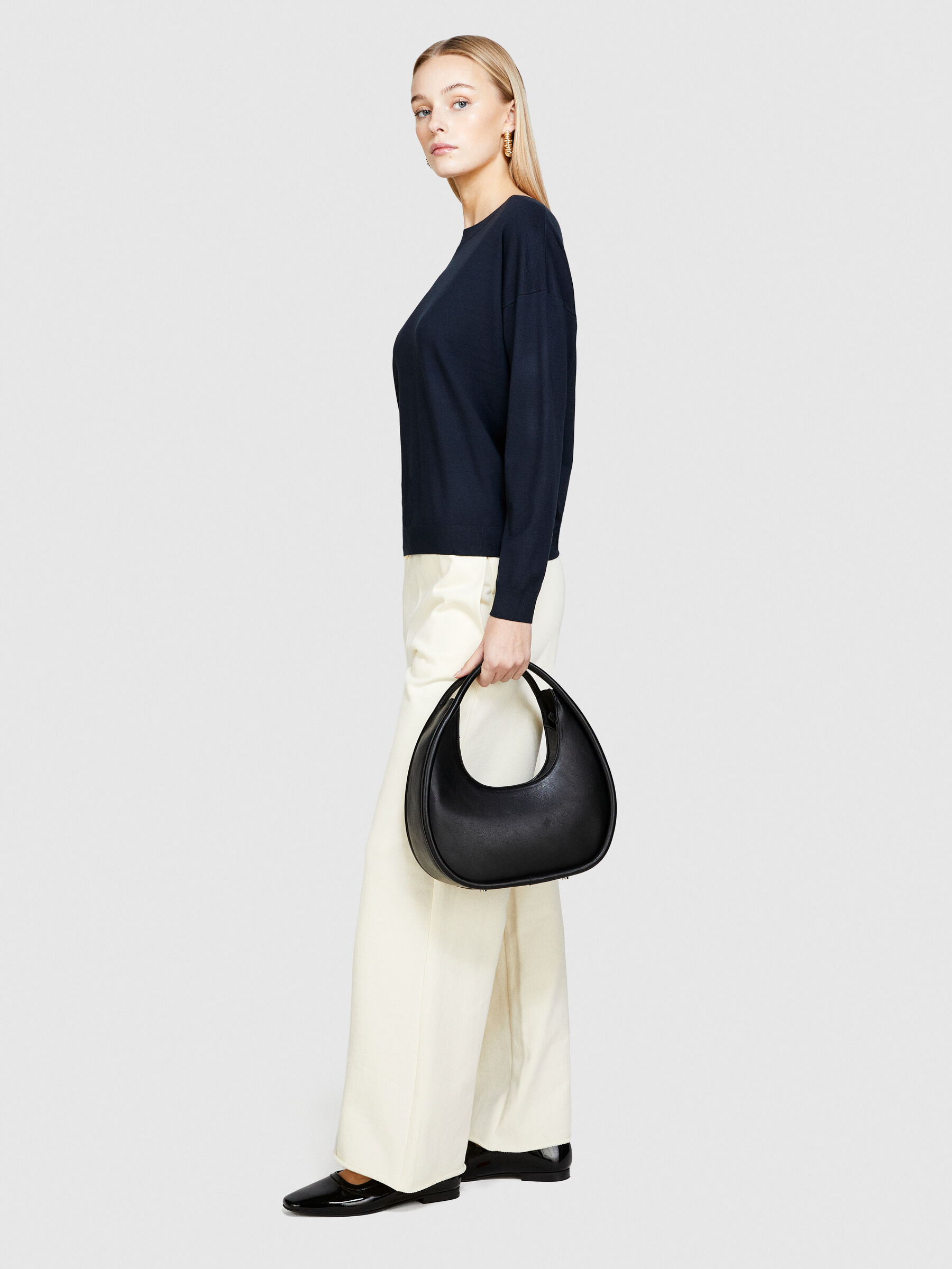 Boat neck sweater Women image number null