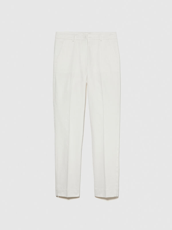 Regular fit chinos - women's chino trousers | Sisley