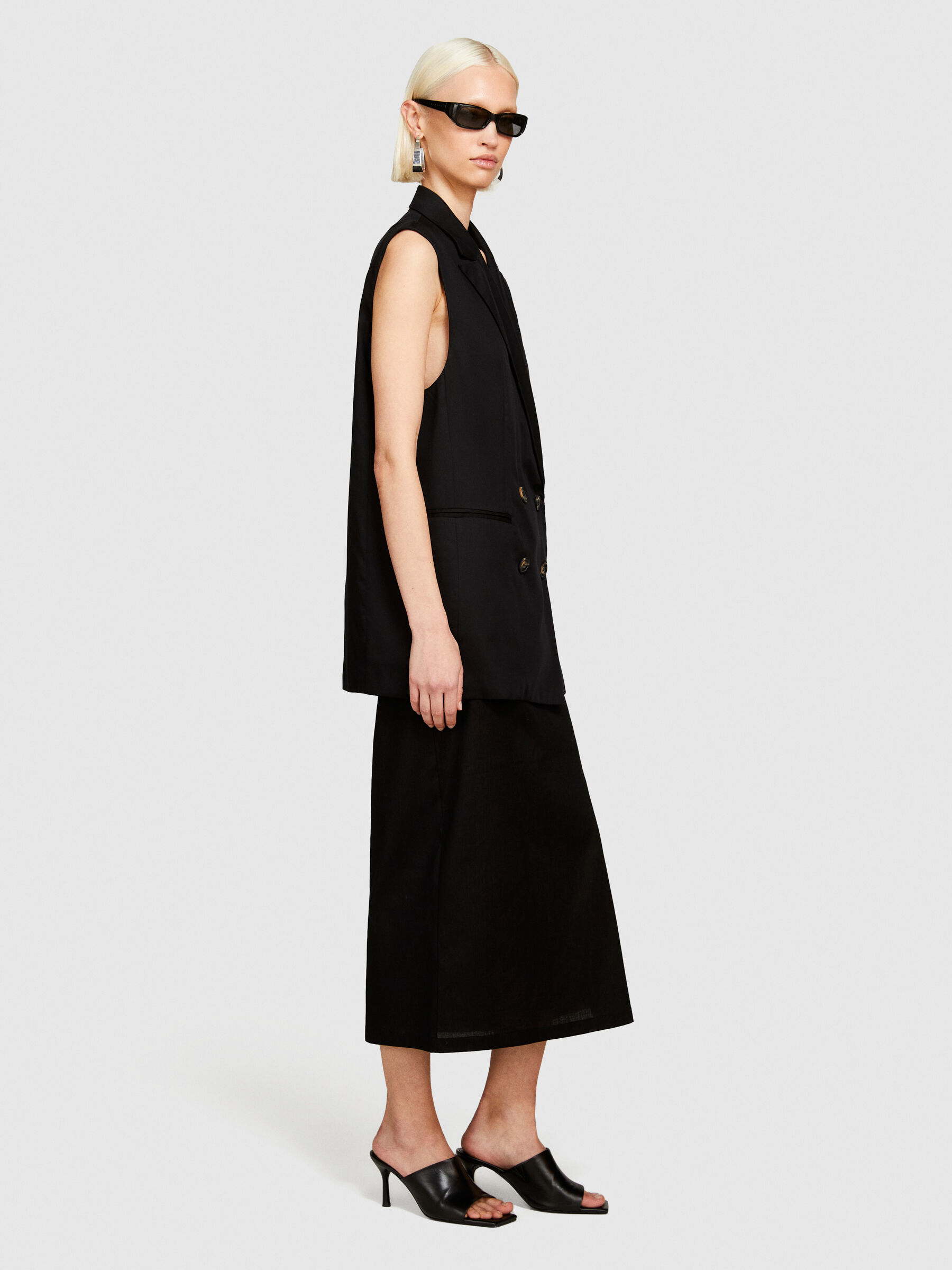 Double-breasted vest Women image number null