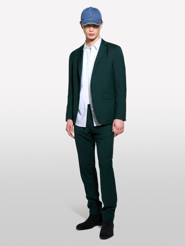 Dark green formal blazer - men's blazers | Sisley