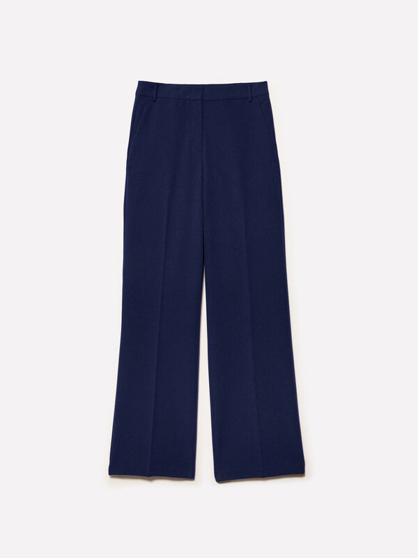 Blue palazzo trousers - women's palazzo trousers | Sisley