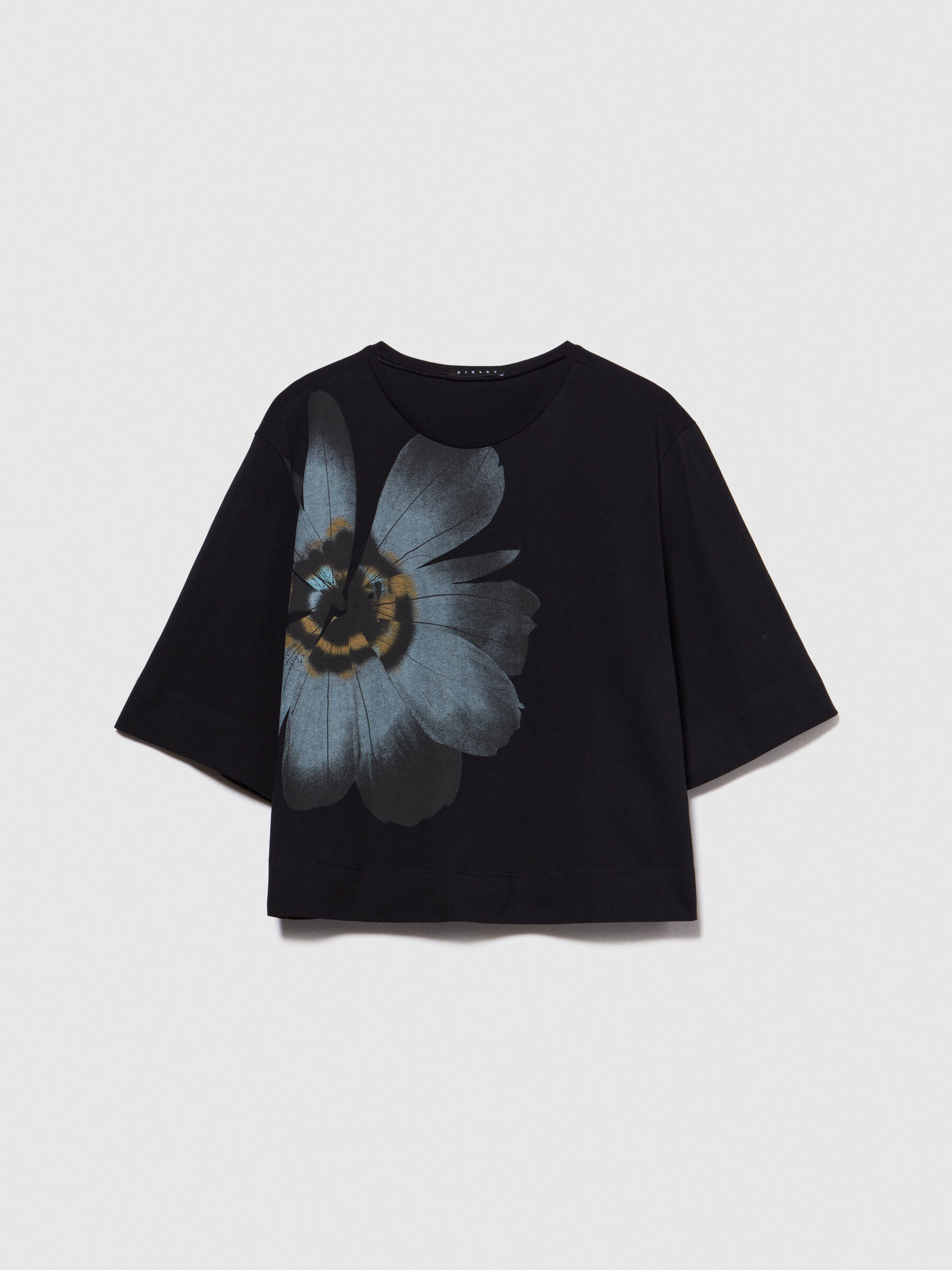Organic cotton t-shirt with print Women image number null