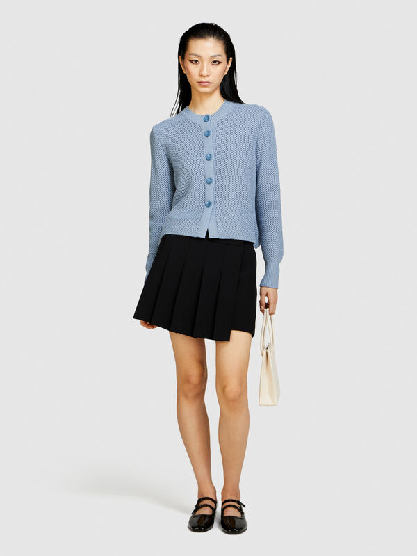 Cardigan with buttons - women's cardigans | Sisley
