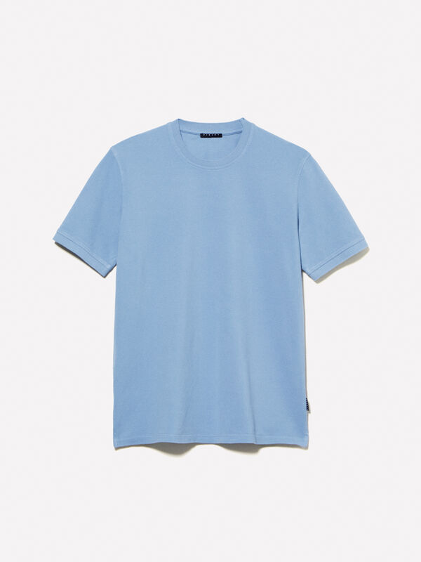 Light blue short sleeve t-shirt Light blue short sleeve t-shirt - men's short sleeve t-shirts | Sisley