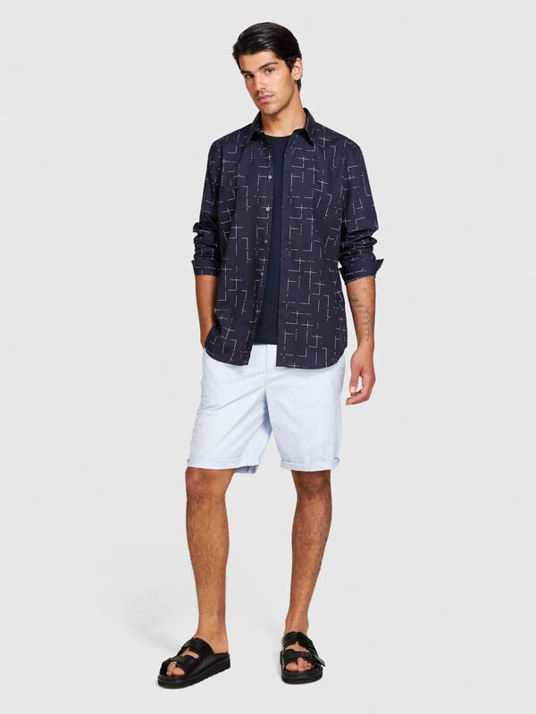 Slim fit bermudas Slim fit bermudas - men's slim fit trousers | Sisley