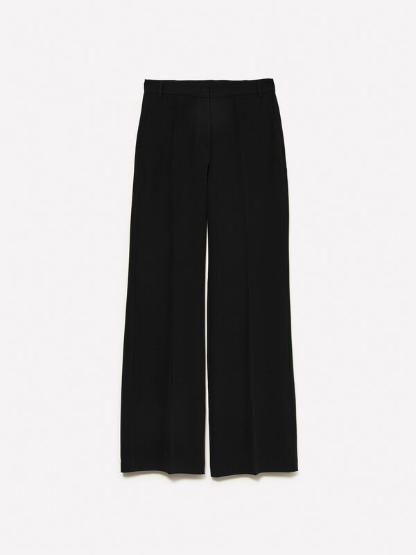 Black palazzo trousers - women's palazzo trousers | Sisley
