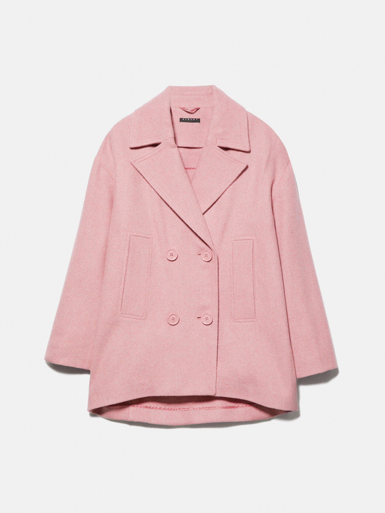 Pink short sale coat