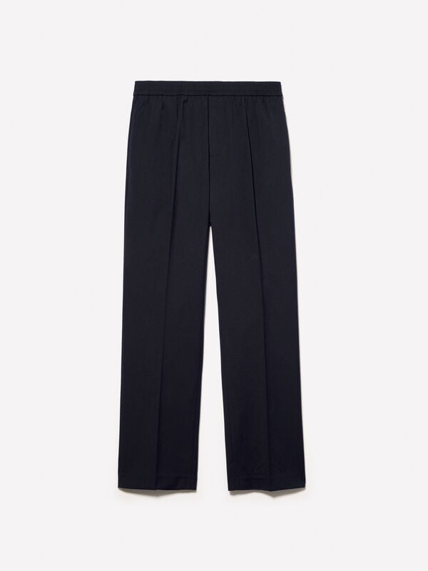 Dark blue regular fit joggers Dark blue regular fit joggers - men's regular fit trousers | Sisley
