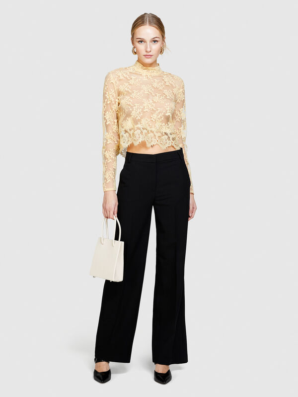 Flare fit trousers - women's flared trousers | Sisley