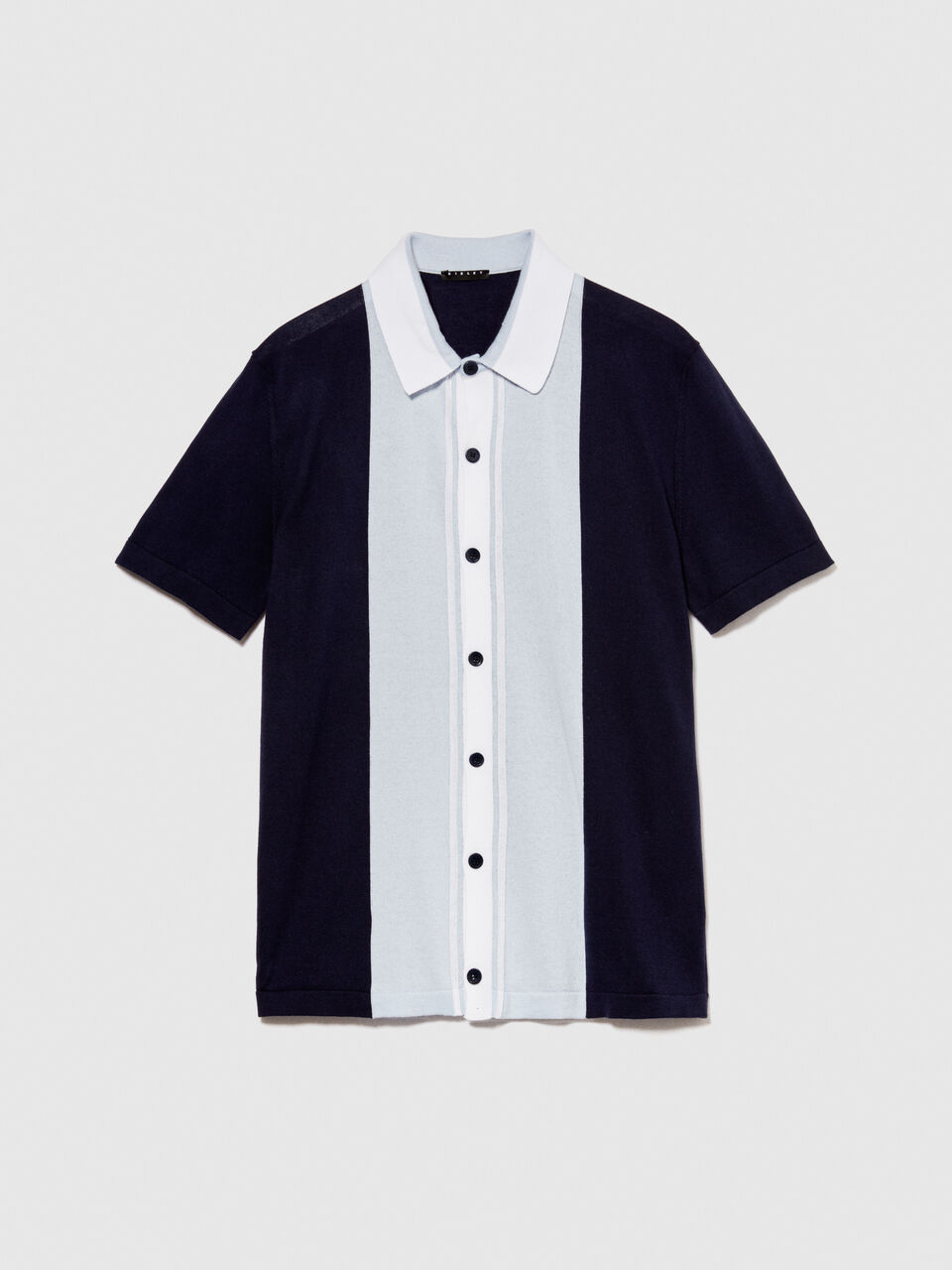 Color block sweater with buttons Men image number null