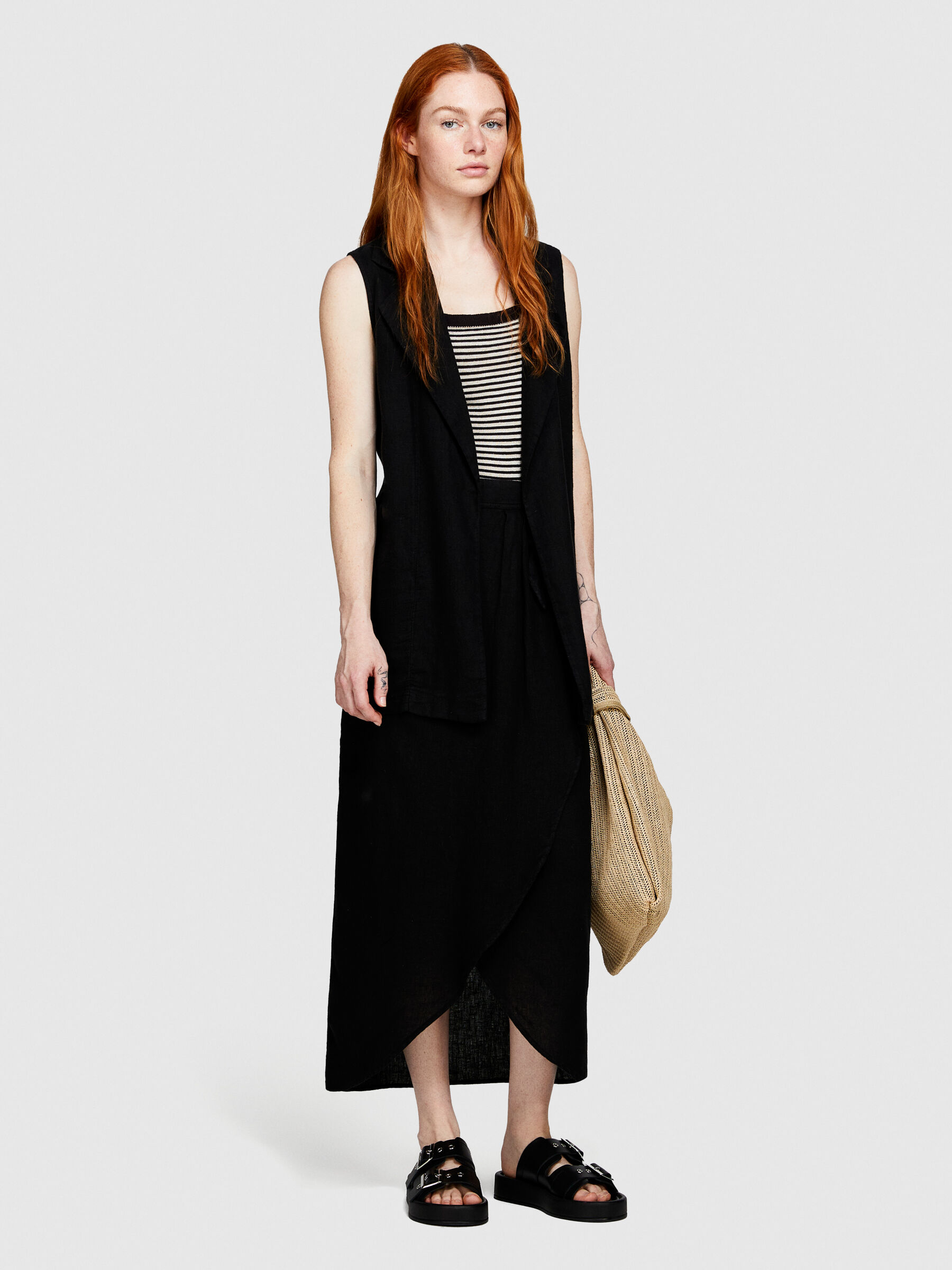 Pareo skirt in 100% linen Women image number null