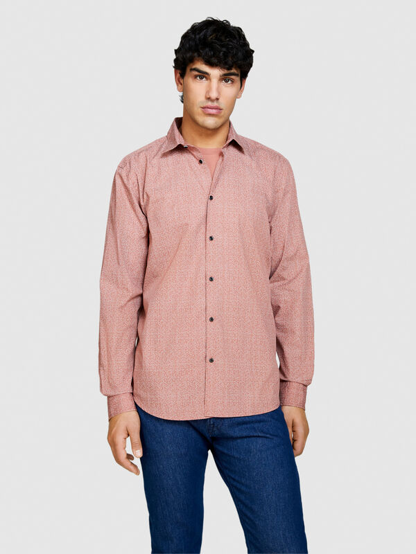 Printed shirt Printed shirt - men's slim fit shirts | Sisley