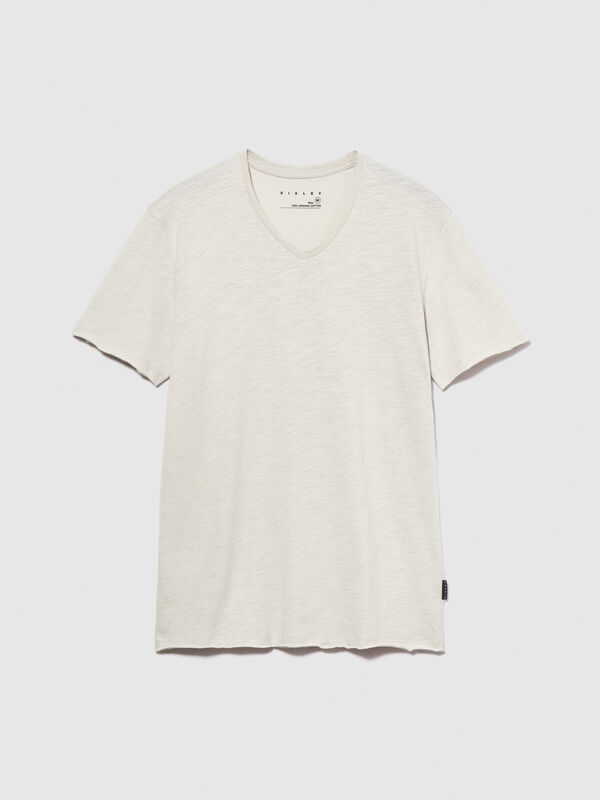 Slim fit t-shirt - men's short sleeve t-shirts | Sisley