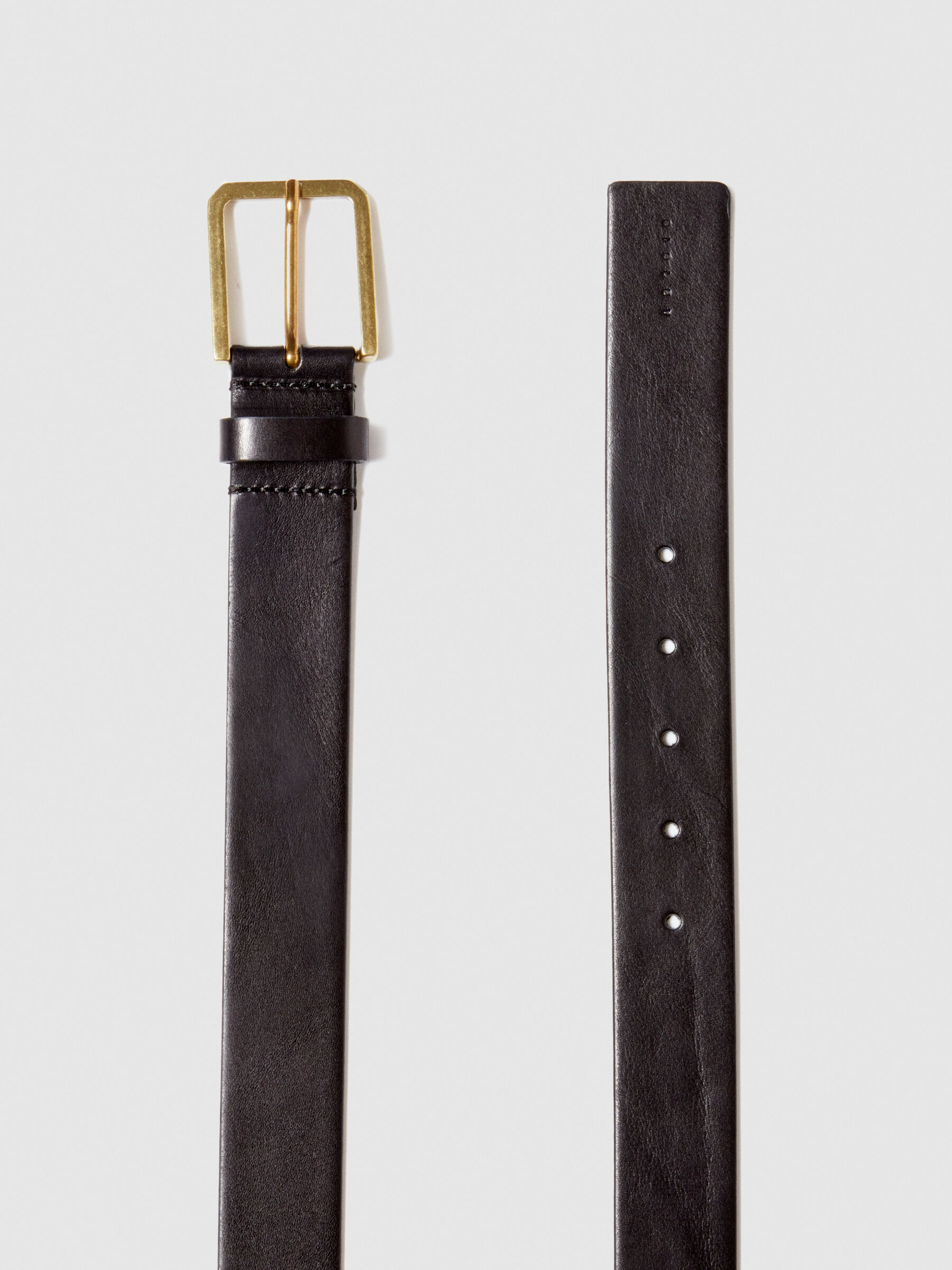 Belt with square buckle, Black - Sisley