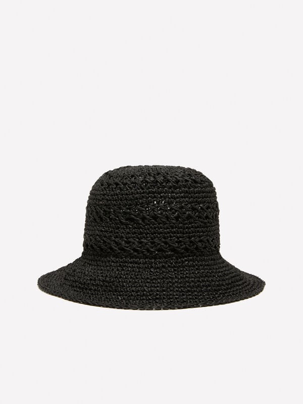Black crochet look cloche - women's hats | Sisley