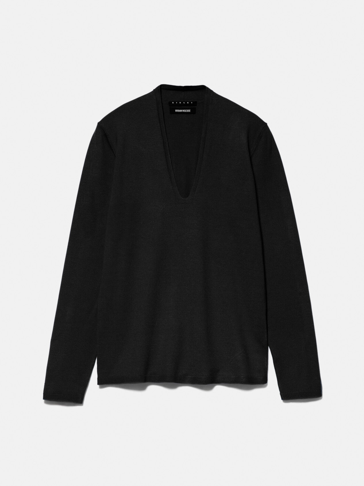Plunging neckline deals sweater