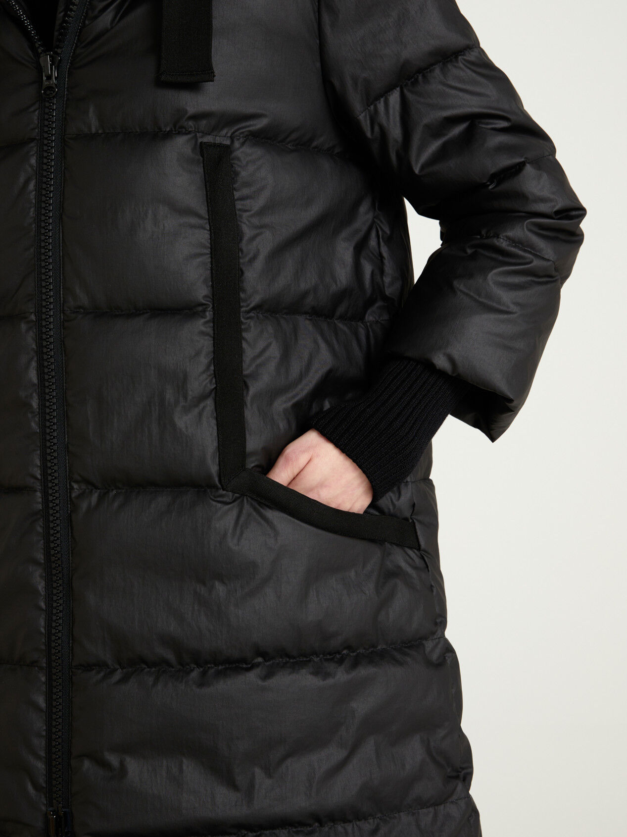 longline jacket with hood