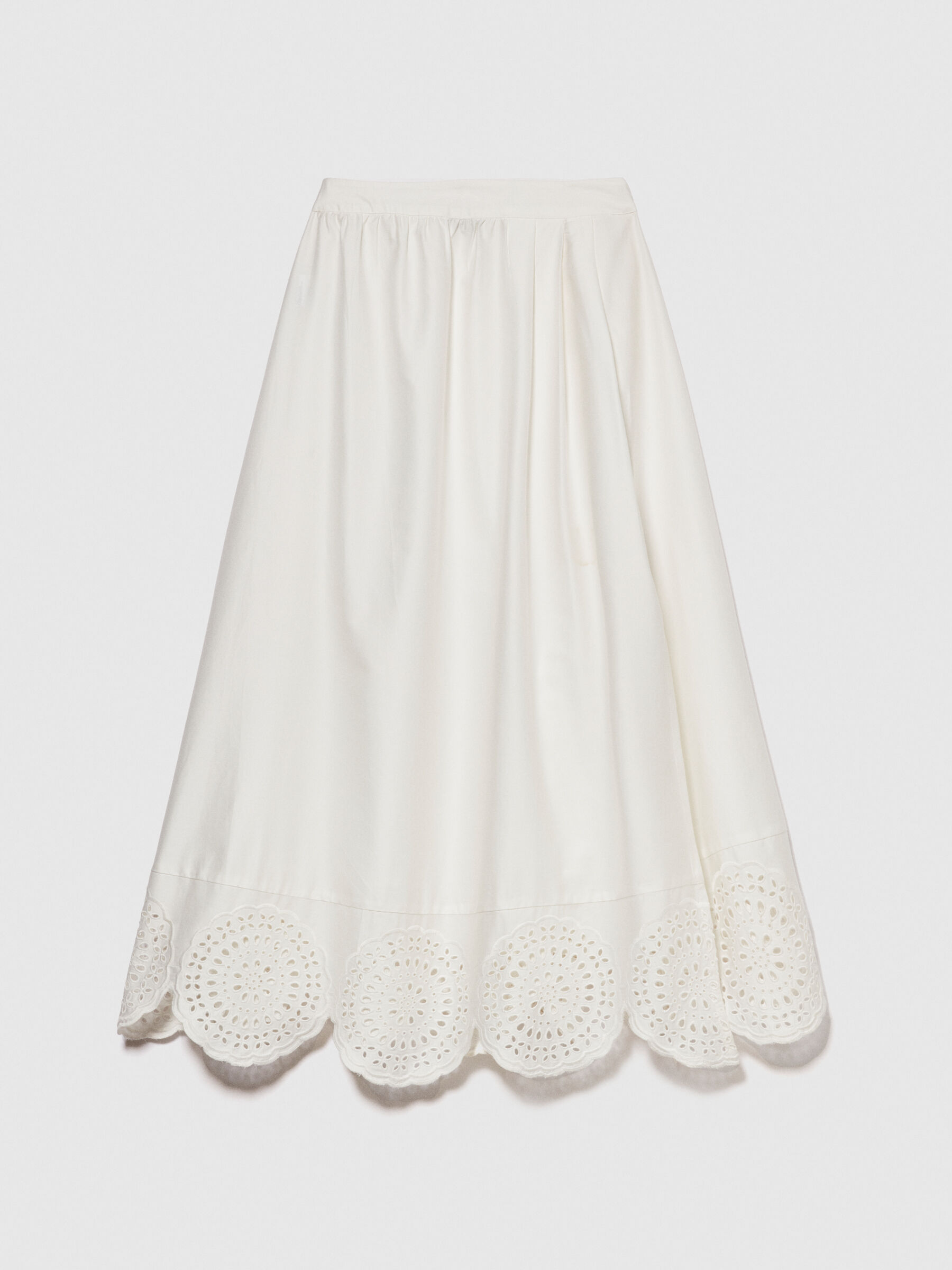 Midi skirt with lace Women image number null