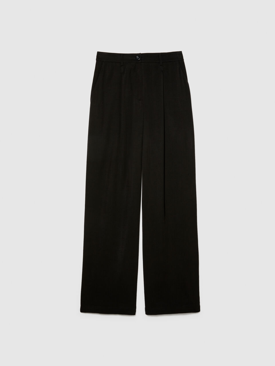 Low-waisted flared fit trousers Women image number null