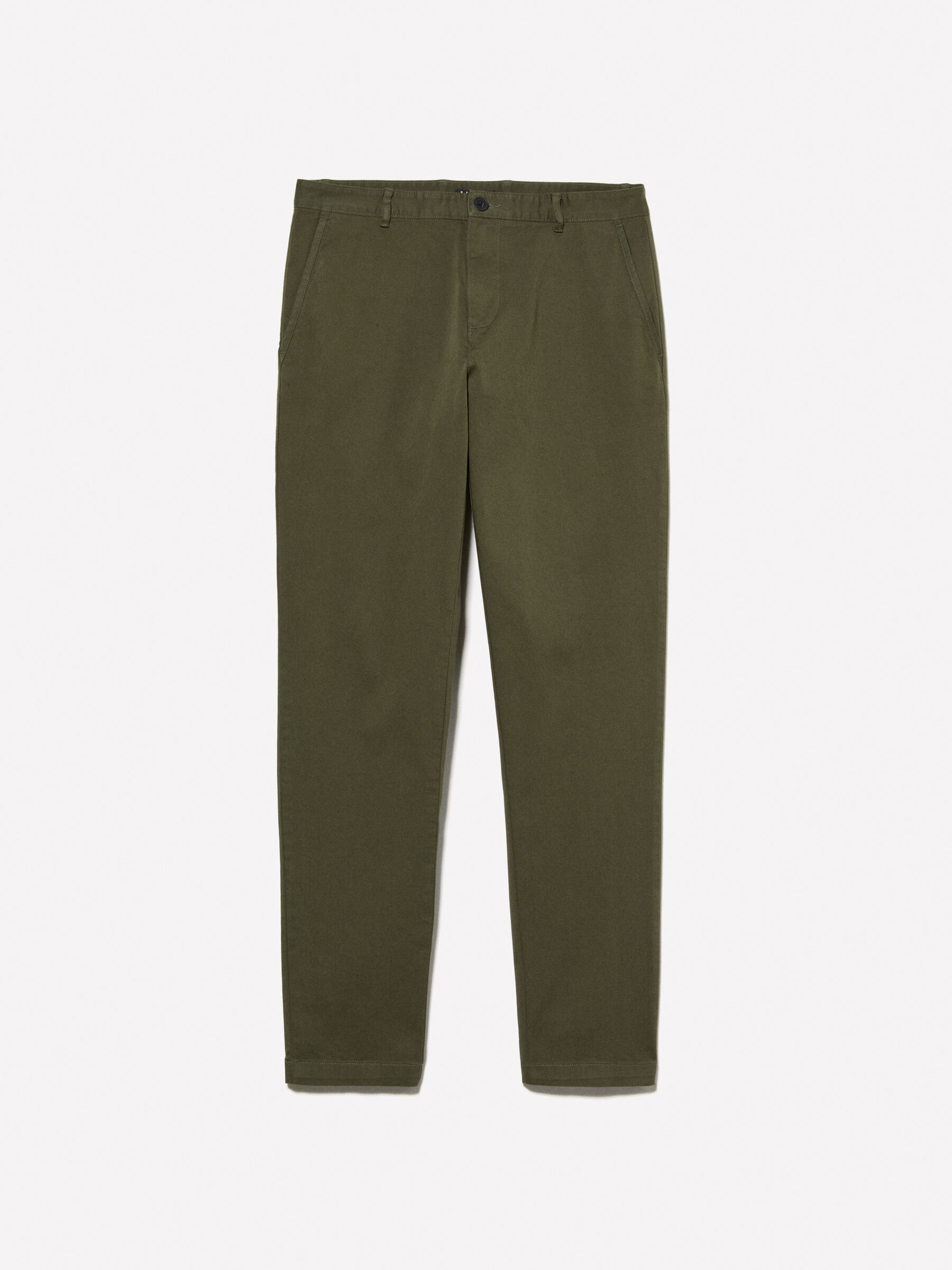 Military green slim fit chinos, Military Green - Sisley
