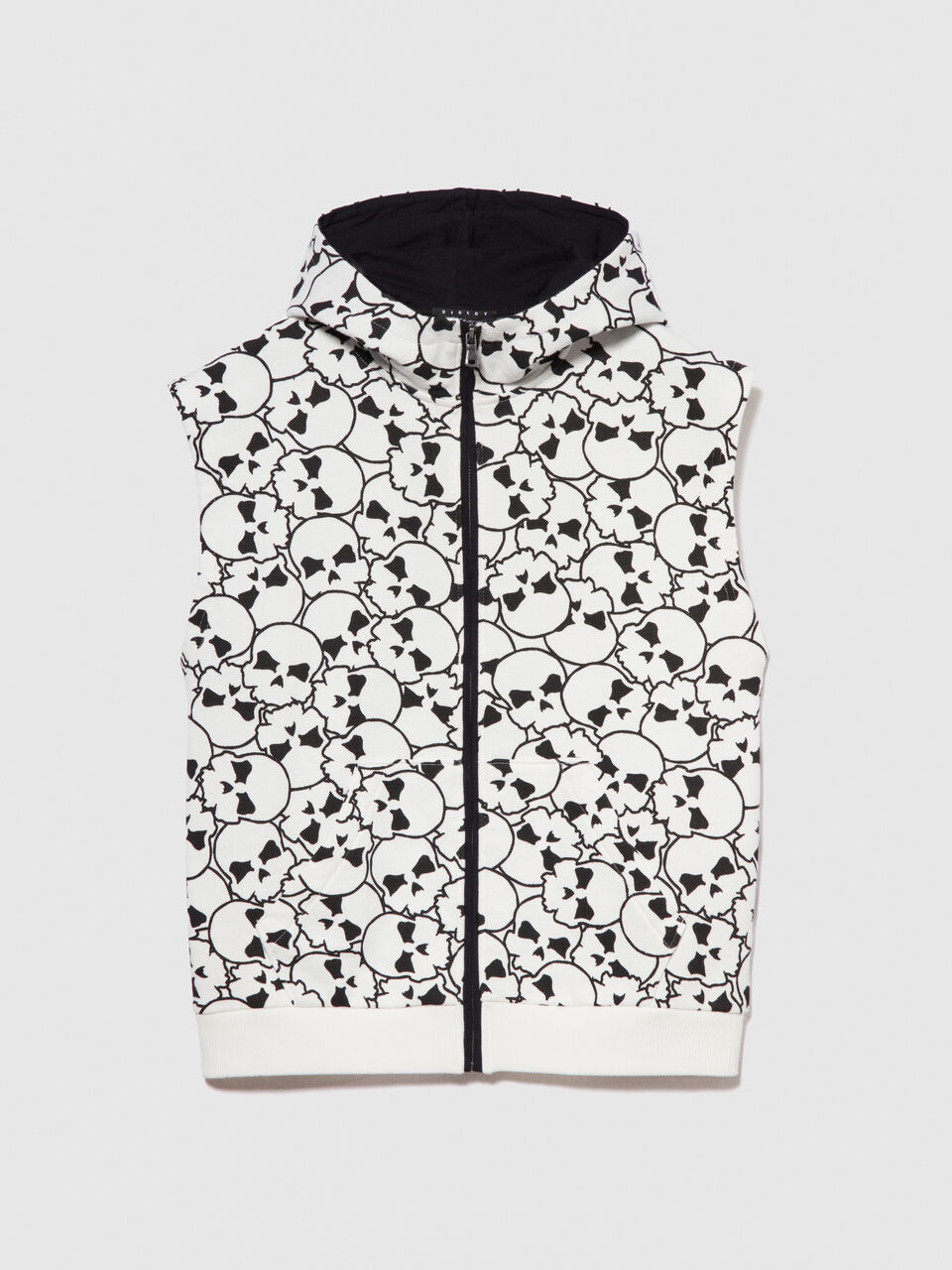 Sleeveless printed sweatshirt Junior Boy image number null