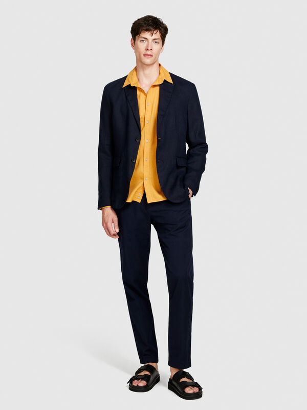 Shirt made from linen blend - men's linen shirts | Sisley
