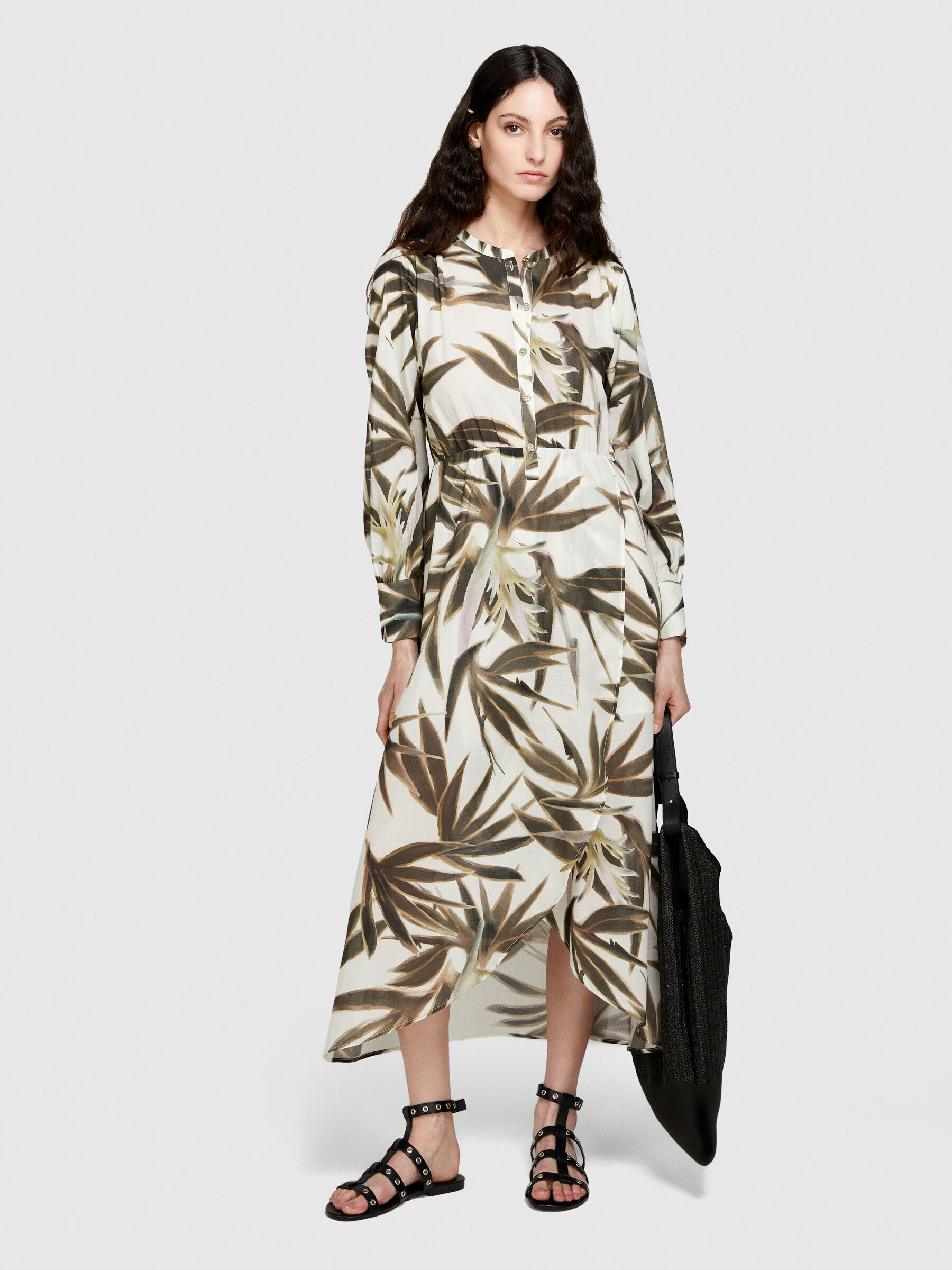 Printed shirt dress Women image number null