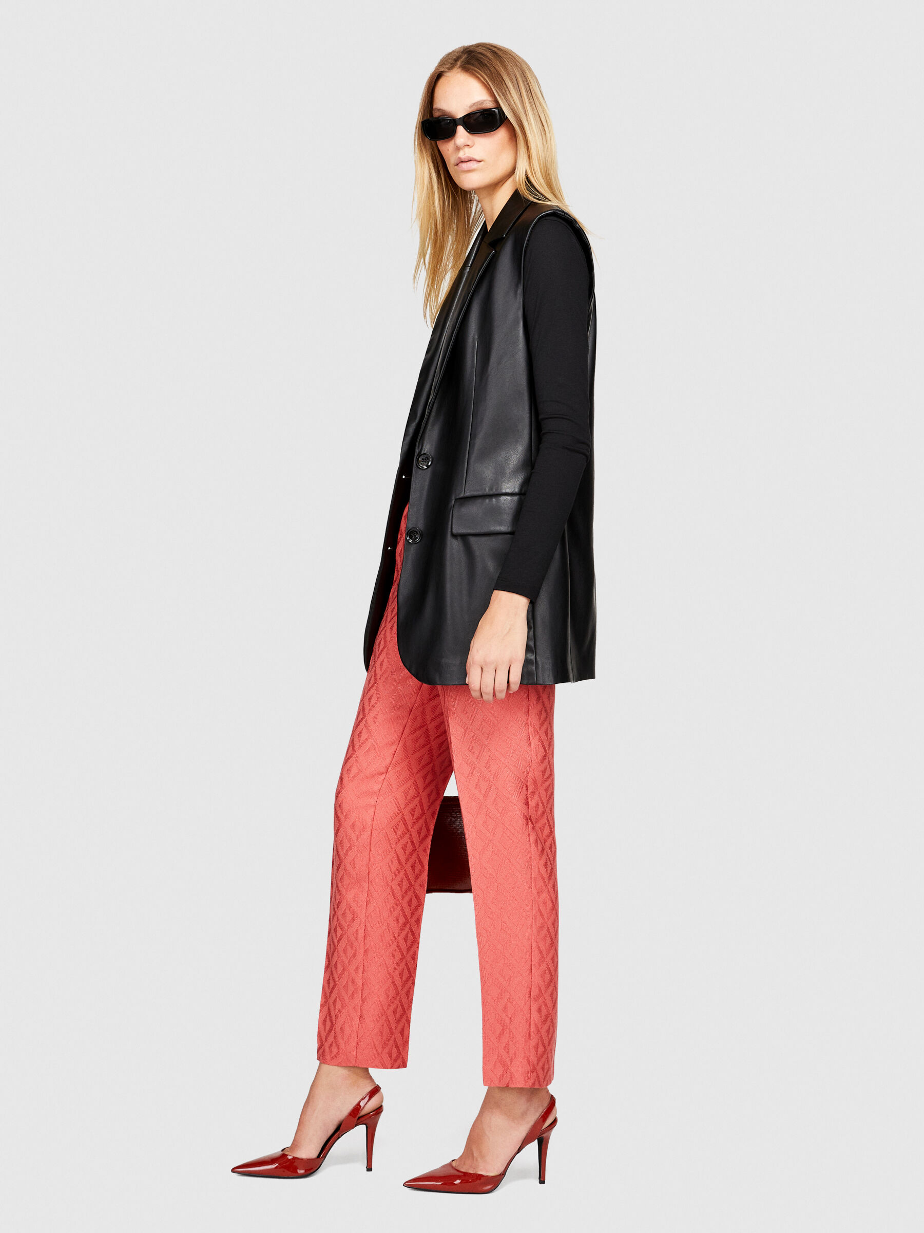 Buy Tokyo Talkies Pink/Black Bootcut Jacquard Trouser for Women Online at  Rs.489 - Ketch
