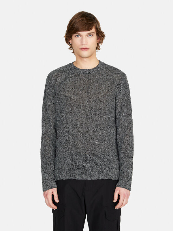 Relaxed fit crew neck sweater - men's crew neck sweaters | Sisley