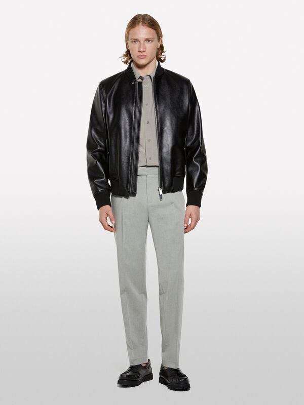 Light green shirt - men's regular fit shirts | Sisley