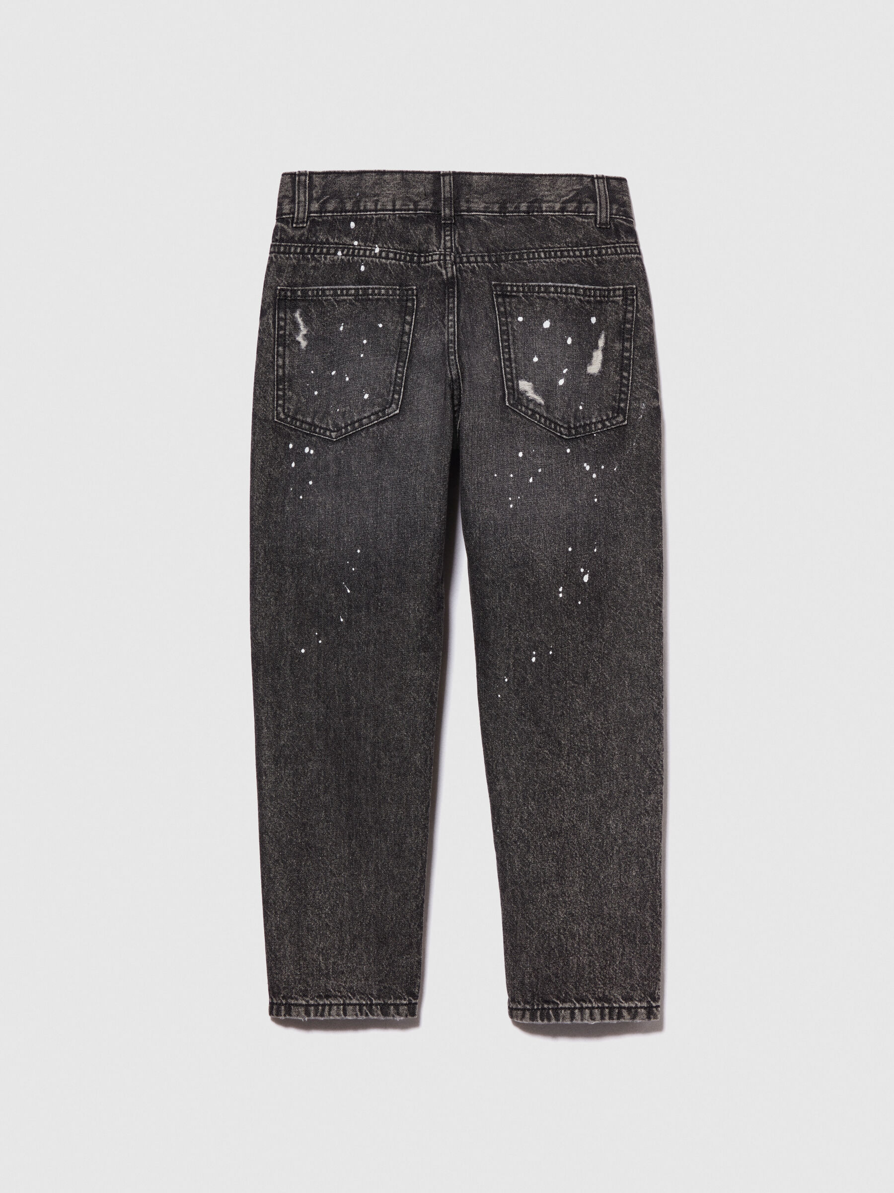 Baggy spray look jeans, Black - Sisley