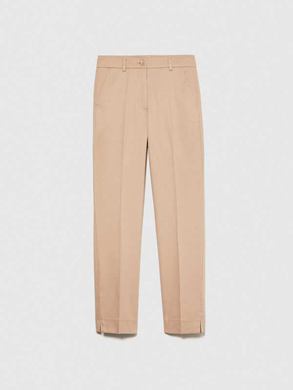 Regular fit chinos - women's chino trousers | Sisley