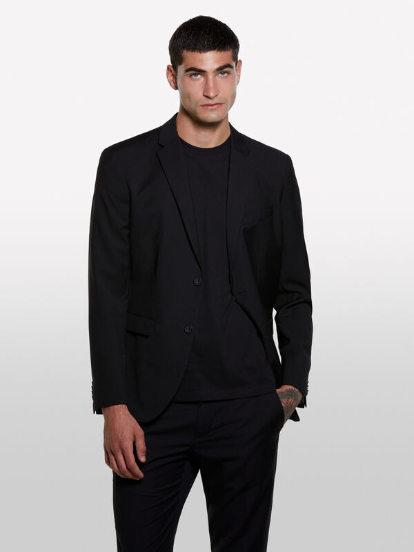 Black tailored blazer - men's blazers | Sisley