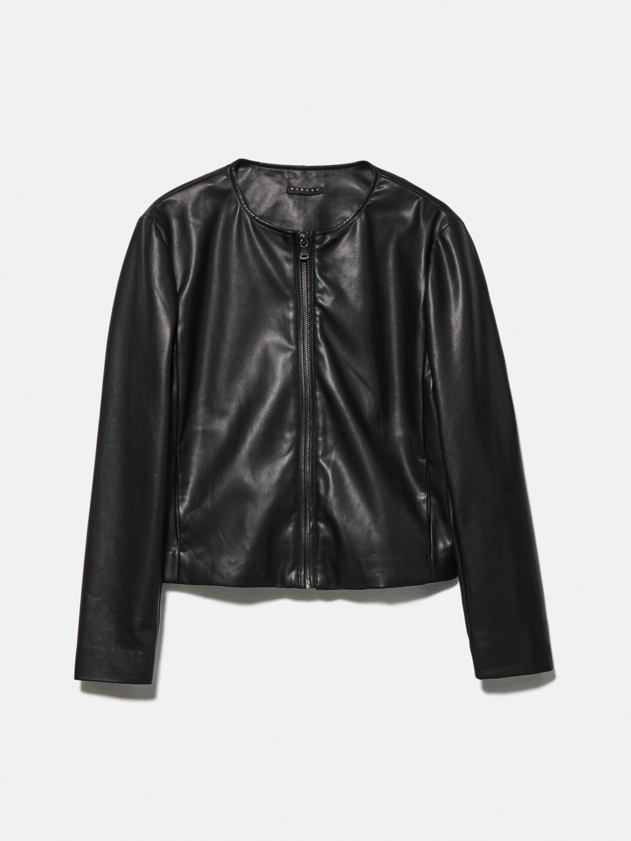 Crew neck jacket Black Sisley
