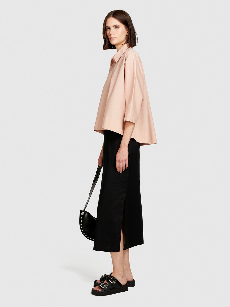 Shirt with kimono sleeves Women image number null