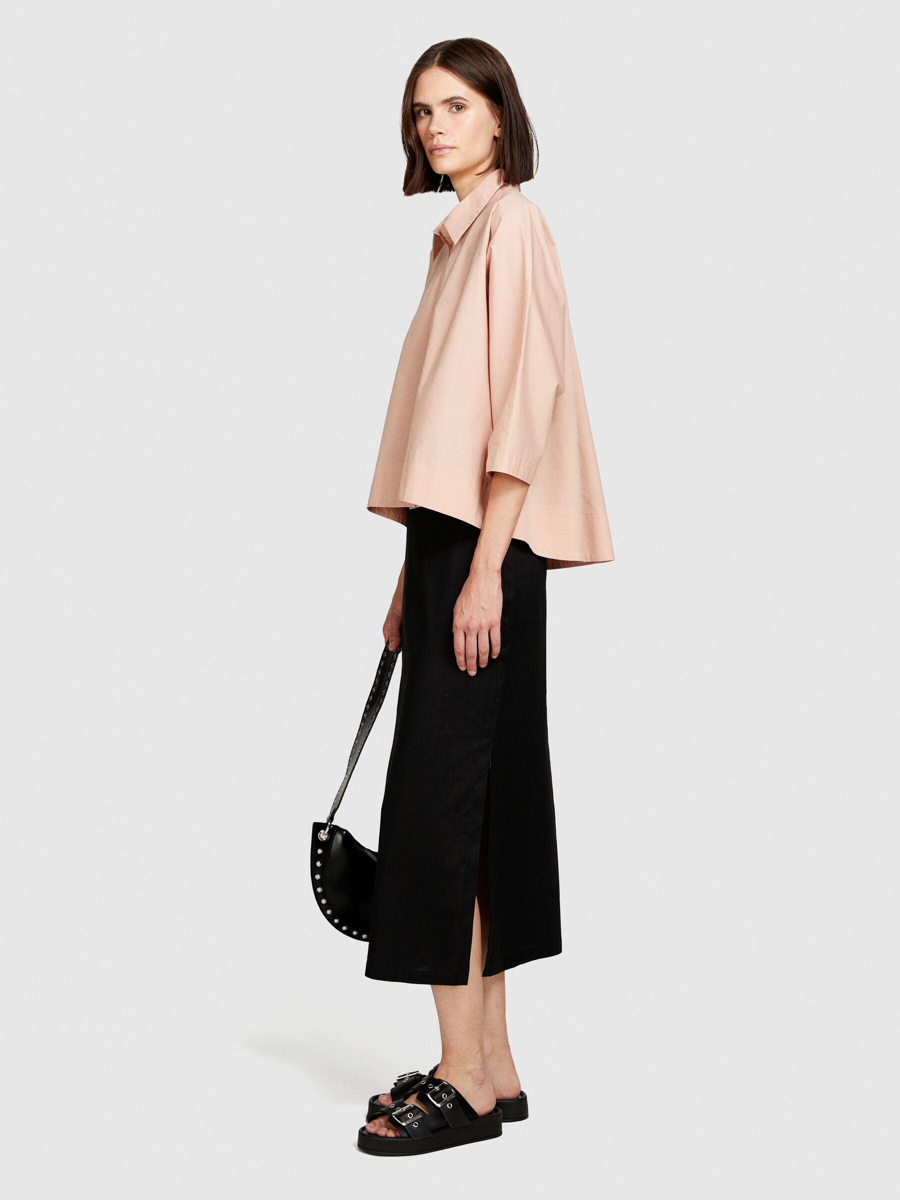 Shirt with kimono sleeves Women image number null