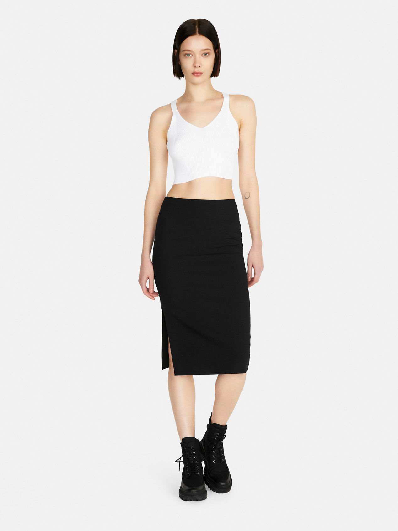 Pencil skirt with best sale slit