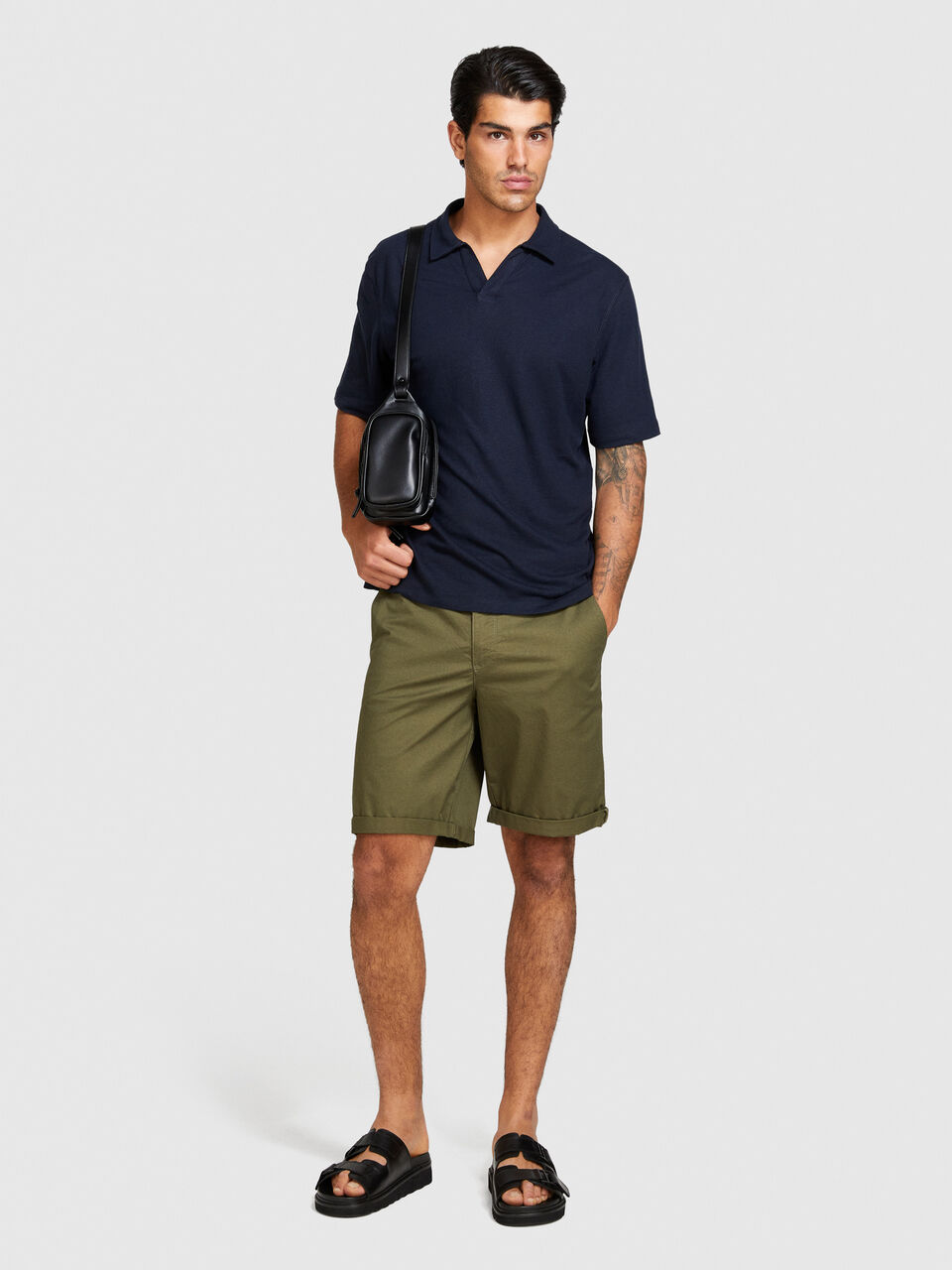 Slim fit bermudas Men image number null