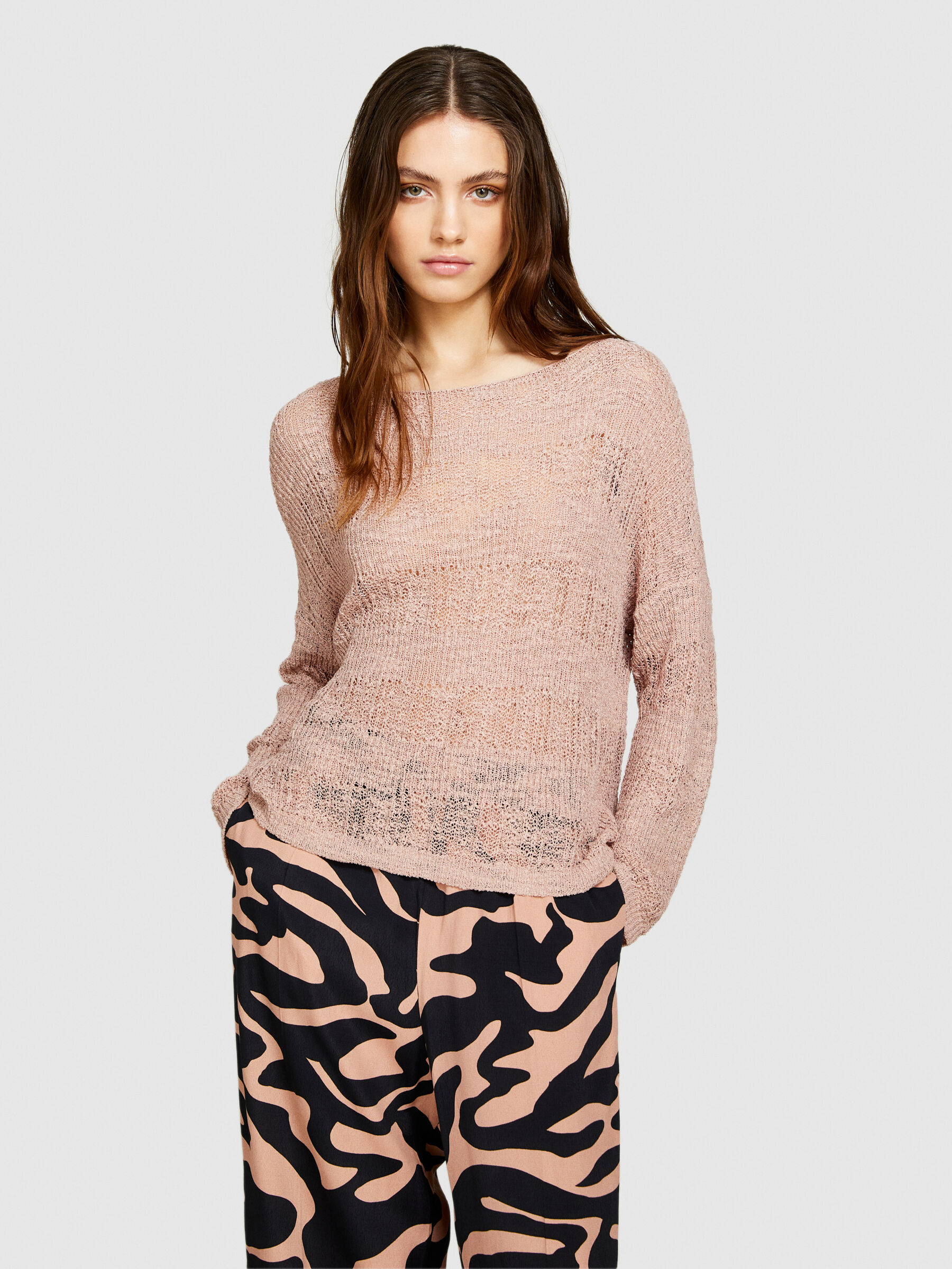 Boat neck sweater Women image number null