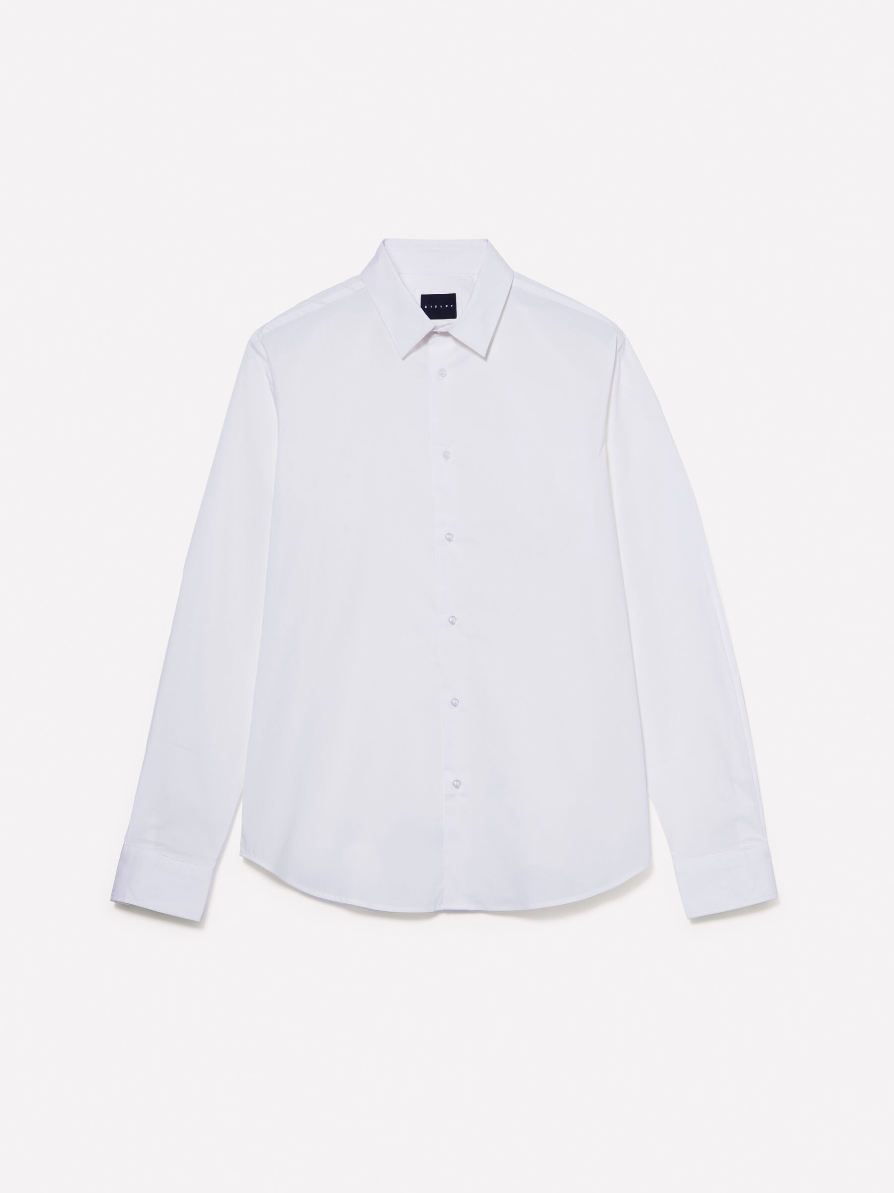 White slim fit shirt White Sisley