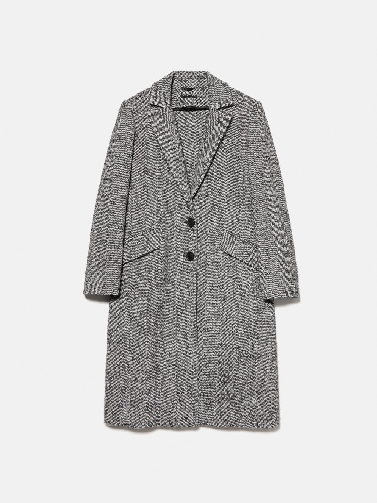 Zara masculine 2025 herringbone coat