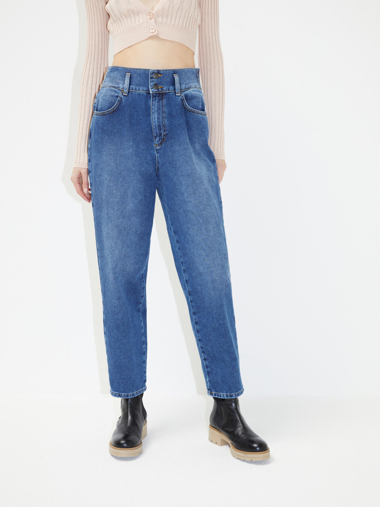 WOMEN FASHION Jeans Capri jeans Basic discount 65% Obstaculo capri jeans Blue 34                  EU 