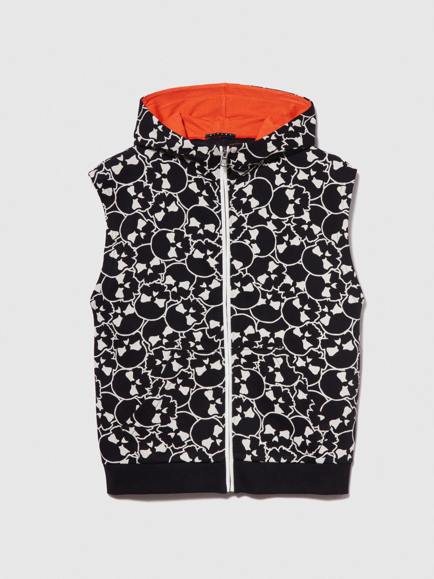 Sleeveless printed sweatshirt Junior Boy image number null