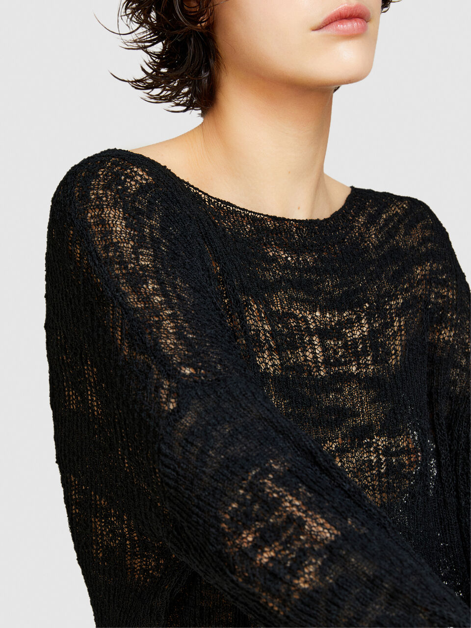 Boat neck sweater Women image number null